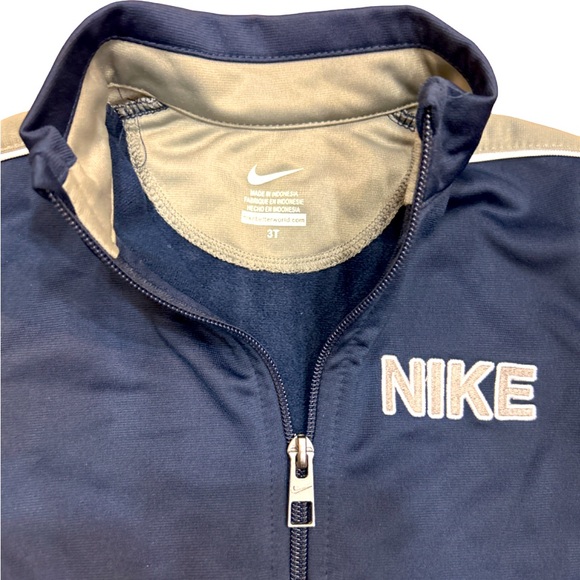 Boys Toddler Nike Trainer Jacket Sweatsuit Jogger Top Zip Up Navy 3T - Picture 2 of 5